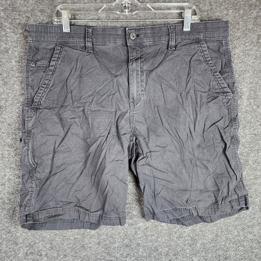 Weatherproof Shorts Mens 38 Ripstop Grey Cargo Multi-Pocket EUC